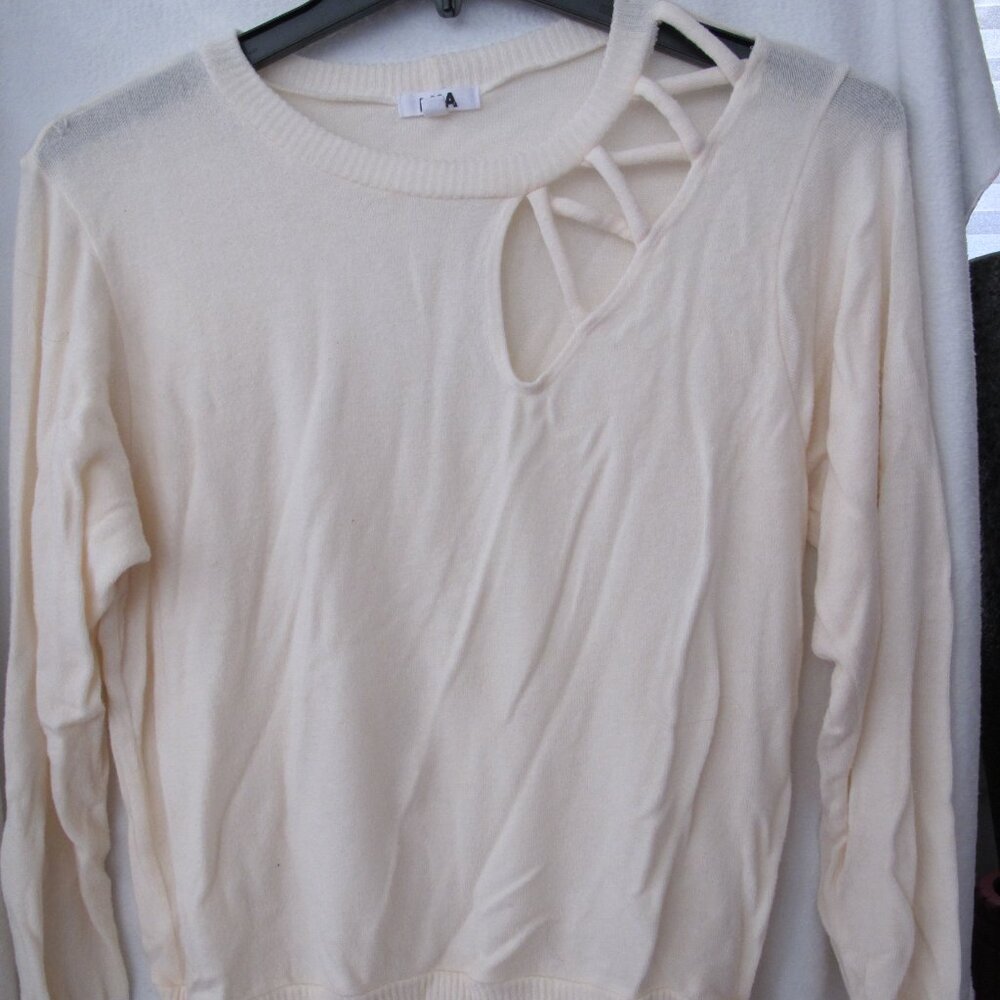 LNA Cut-out Detail Sweater - XS
